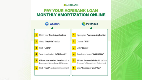 Pay your Agribank Loan Monthly Amortization online through Paymaya and Gcash