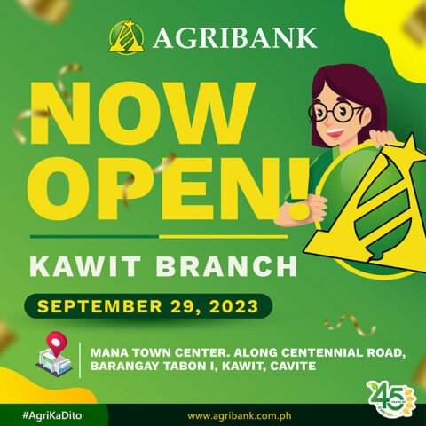 Agribank Kawit, Cavite Branch Is Now Open!